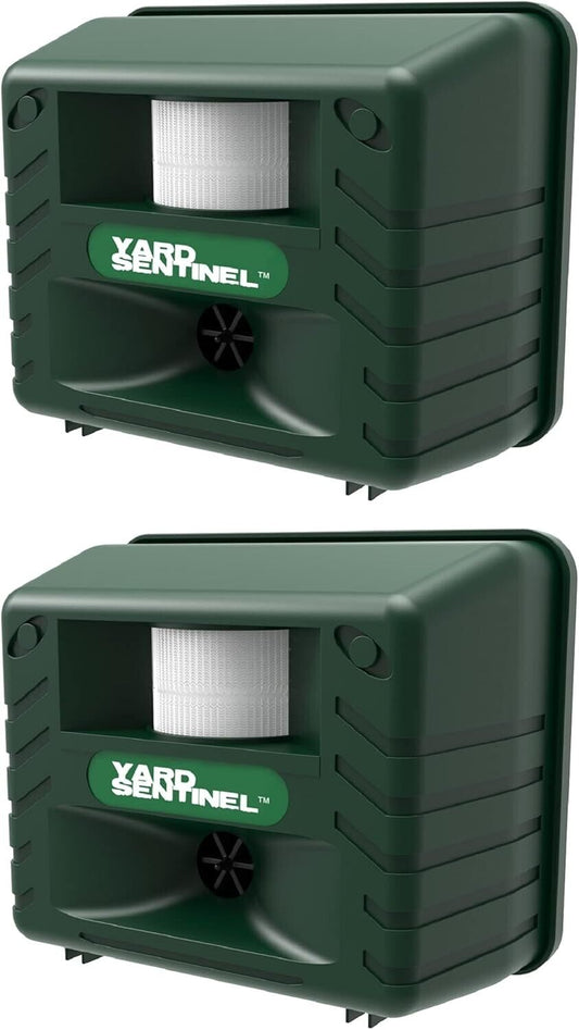 Yard Sentinel 2-Pack Ultrasonic Animal Repeller: Effective Outdoor Pest Control