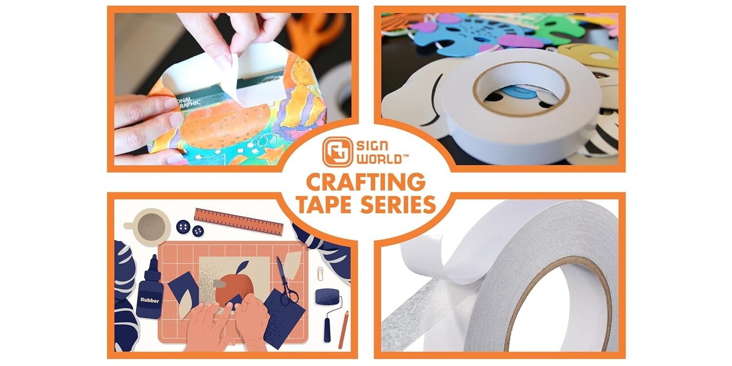 Extra-Long 11" Ultra-Thin Double-Sided Tape - Perfect for All Crafting Needs