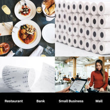 Load image into Gallery viewer, BPA-Free Thermal Receipt Paper Rolls for POS - 3 1/8” x 230’ – 30 Rolls