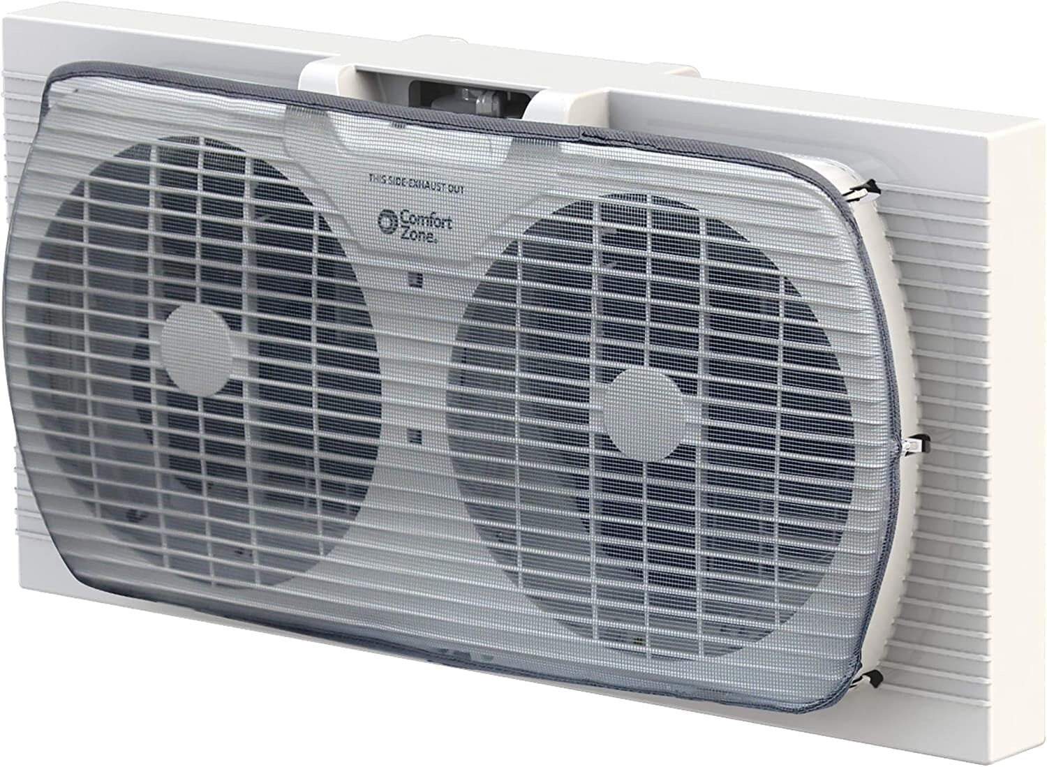 Energy-Efficient 9” Window Exhaust Fan with Removable Bug Screen & Quiet Speed