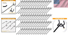Load image into Gallery viewer, Heavy-Duty Stainless Steel Peg Board Hooks - 100 Pieces for Easy Installation