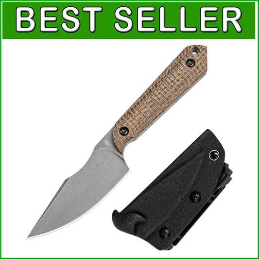 6.49in Compact Mini Harpoon Knife - Stylish Micarta Handle for EDC & Camping