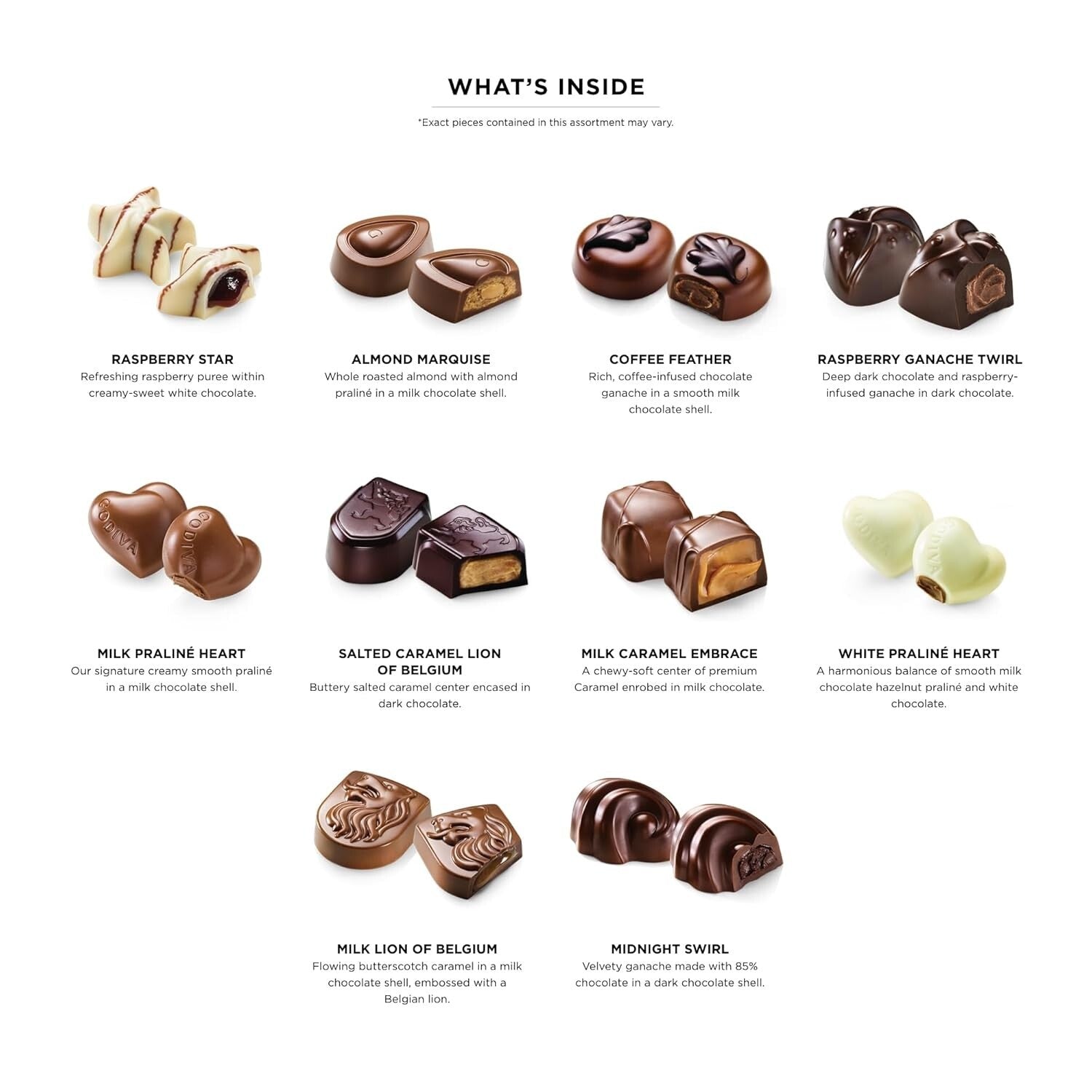 Luxury 18-Piece Gourmet Chocolate Gift Box with Gold Ribbon - Godiva Delights