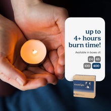Load image into Gallery viewer, 400-Pack Unscented Tea Light Candles with 4-Hour Burn Time - Eco-Friendly Glow