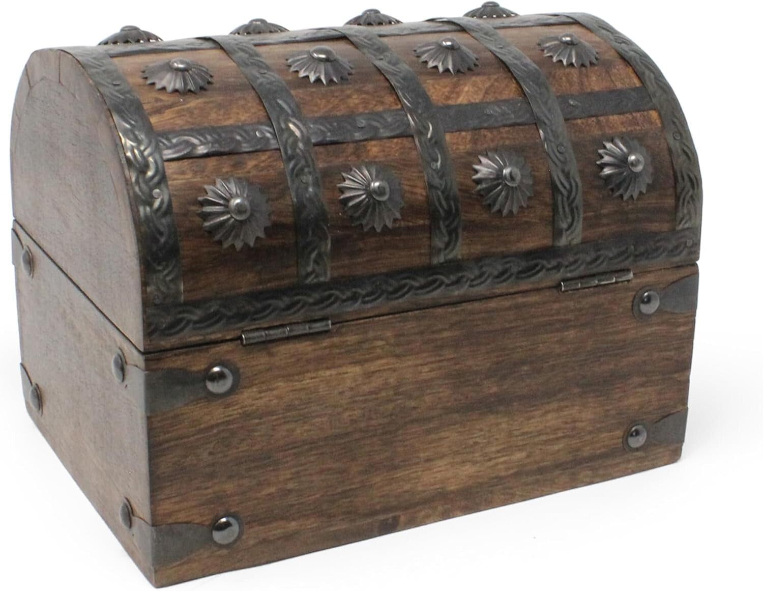 Decorative Pirate Chest with Skeleton Key - Ideal for Imaginative Play & Storage