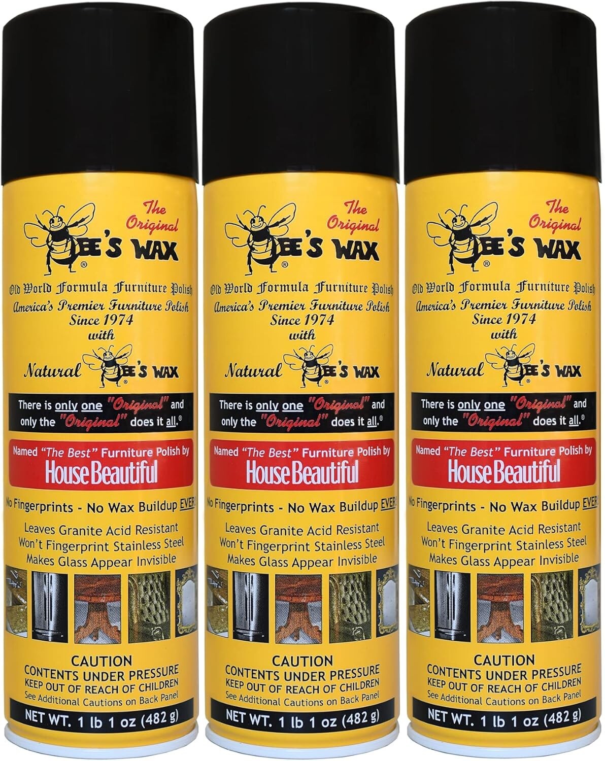 3-Pack Old World Furniture Polish Spray - Multi-Surface Protection & Shine