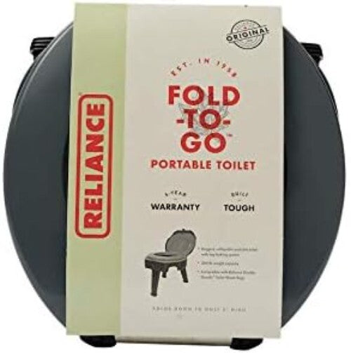 FOLD-to-GO Portable Toilet: Lightweight 4.5 lbs, 14.5" for Camping Adventures