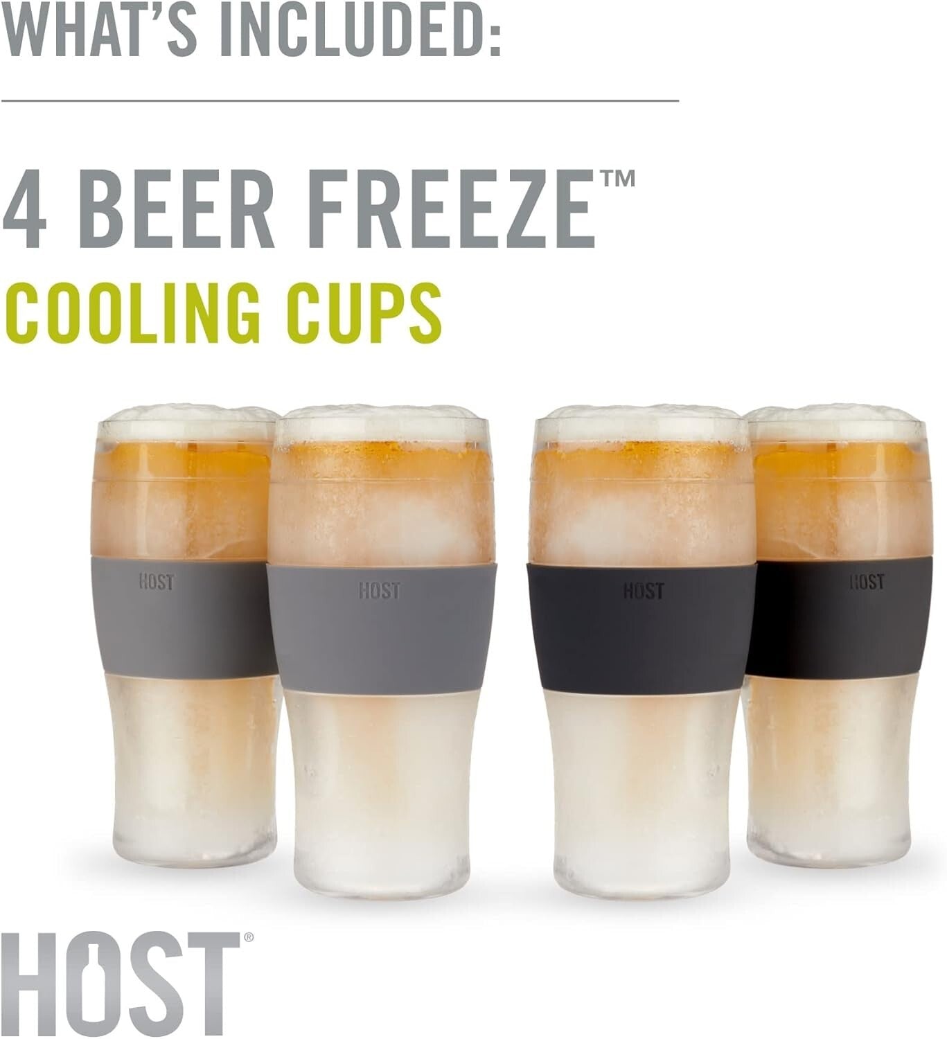 Innovative 16oz Beer Glass Set with Silicone Grip - Ideal Gift for Beer Lovers