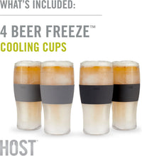 Load image into Gallery viewer, Innovative 16oz Beer Glass Set with Silicone Grip - Ideal Gift for Beer Lovers