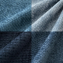 Load image into Gallery viewer, Set of 4 Neutral Blue Chenille Throw Pillow Covers 20x20 inches for Modern Decor