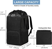 Load image into Gallery viewer, Sturdy Laundry Backpack with Expandable Capacity - Perfect for College Life