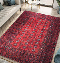 Load image into Gallery viewer, Low Pile 3x5 Rug - Vintage Moroccan Design, Machine Washable for Easy Cleaning