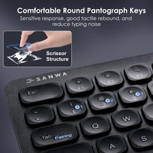 Load image into Gallery viewer, Portable Wireless Keyboard with Touchpad - Connects with Laptops, Tablets &amp; More