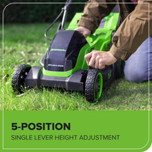 Load image into Gallery viewer, Powerful 40V 14'' Push Mower - Includes 4.0Ah Battery &amp; Charger, 3 Year Warranty