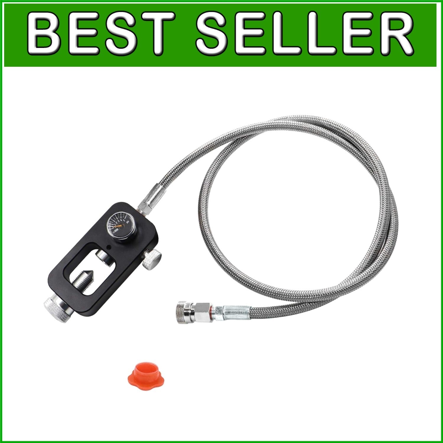 Versatile Paintball & HPA Tank Filling Adapter with Stainless Steel Design