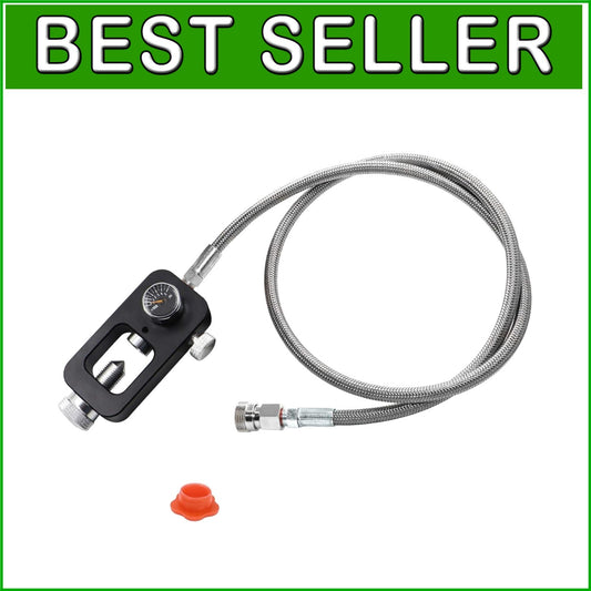 Versatile Paintball & HPA Tank Filling Adapter with Stainless Steel Design