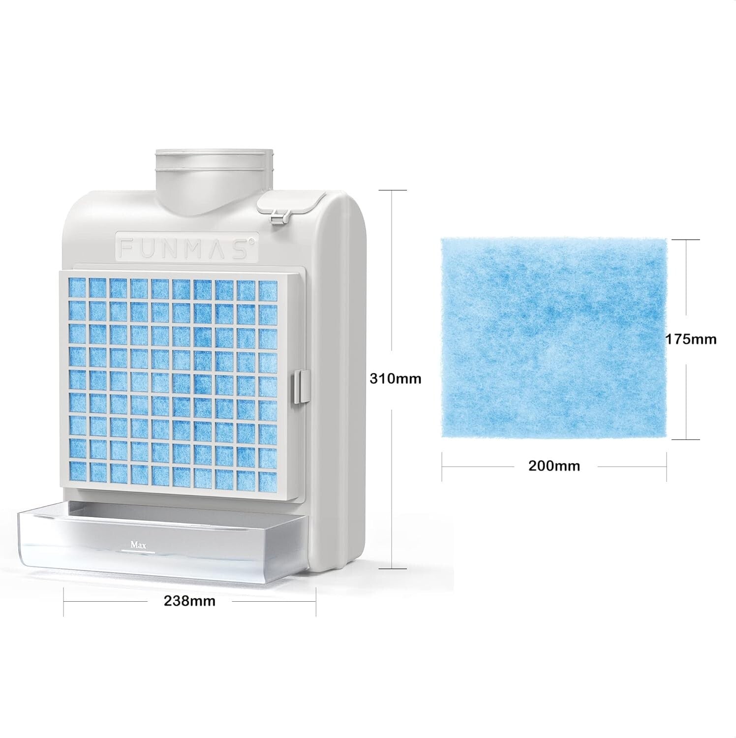 Efficient Indoor Dryer Vent with Water Drawer & Safety Flap for Clean Air