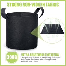 Load image into Gallery viewer, Aeration Fabric Pots 30-Pack 3 Gallon Garden Grow Bags - Resilient and Portable