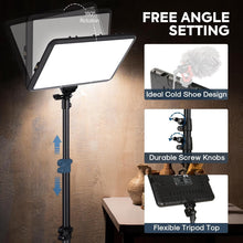 Load image into Gallery viewer, 2900-7000K Adjustable Studio Lighting Kit with 61" Tripods - Perfect for Vlogs