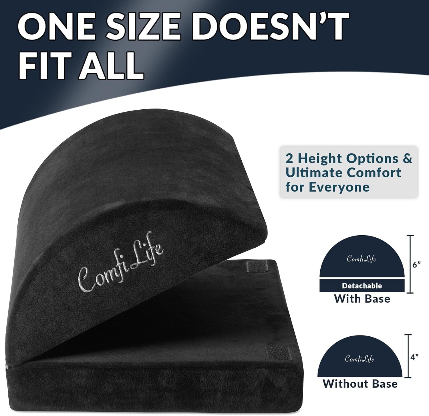 Ergonomic Large Foot Stool – Adjustable Height for Desk & Gaming Chair Relief