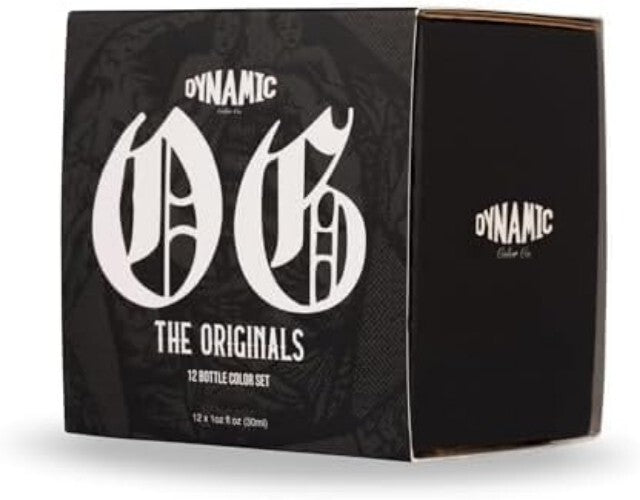 Dynamic Color Tattoo Ink Set - 12 Vivid 1 oz Bottles for Professional Artists