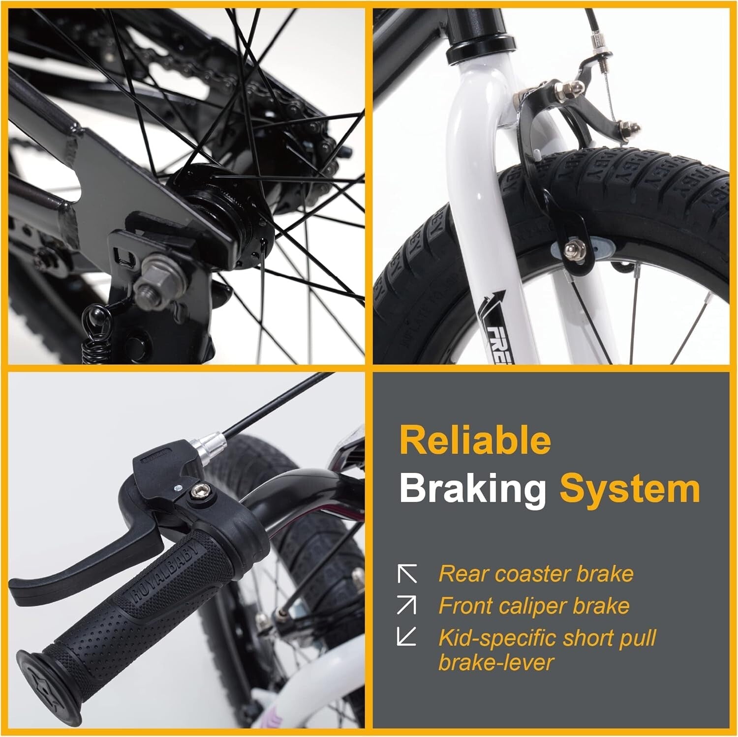 Adjustable 18 Inch Kids Bicycle with Water Bottle - Perfect for Learning Fun