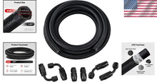 Load image into Gallery viewer, 10FT High-Performance 4AN Fuel Hose Kit - CPE Synthetic Rubber Braided Design