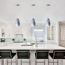 Load image into Gallery viewer, Handblown Oval Art Glass Shade - Elegant Replacement for Mini Pendant Fixtures