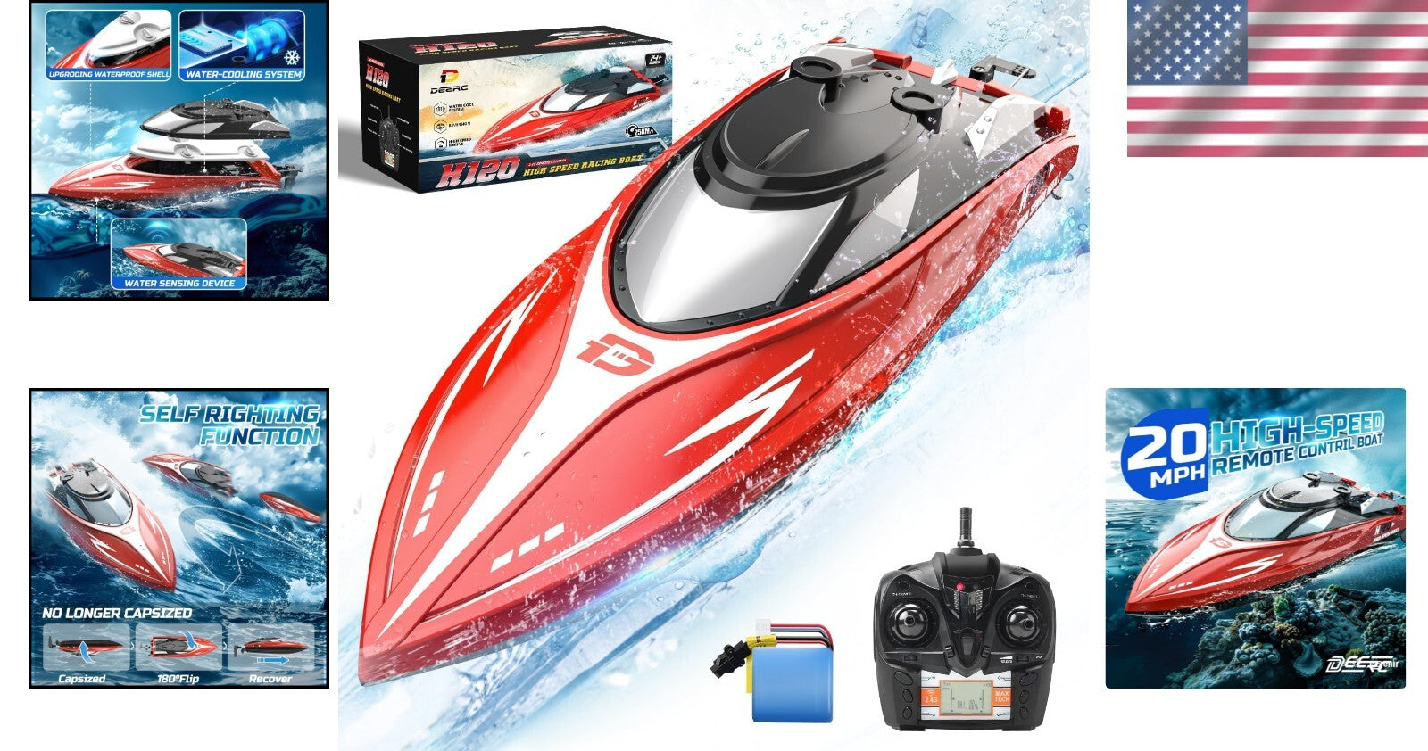 Fast RC Boat for Pools & Lakes - Ultimate Racing Experience for All Ages!