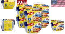 Load image into Gallery viewer, BPA-Free Modular Square Storage Containers - 30 Total: 25 Oz Each, Snap Closure