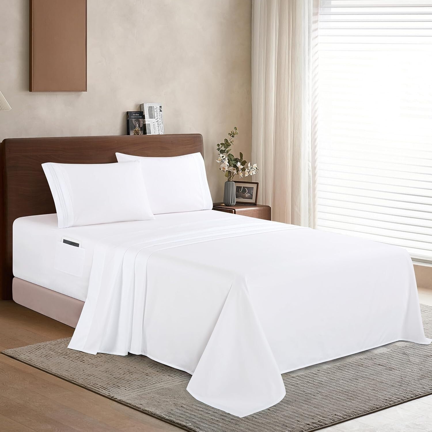 Ultra Soft King Microfiber Sheets with Extra Deep Pockets - Perfect for Comfort