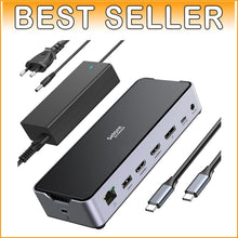 Load image into Gallery viewer, Ultimate 13in1 USB C Docking Station for 3 Monitors - 4K Support &amp; 10Gbps Speed