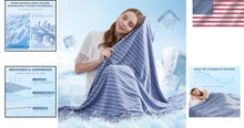 Load image into Gallery viewer, Lightweight Cooling Blanket for Hot Sleepers - King Size 90”x108” Availability