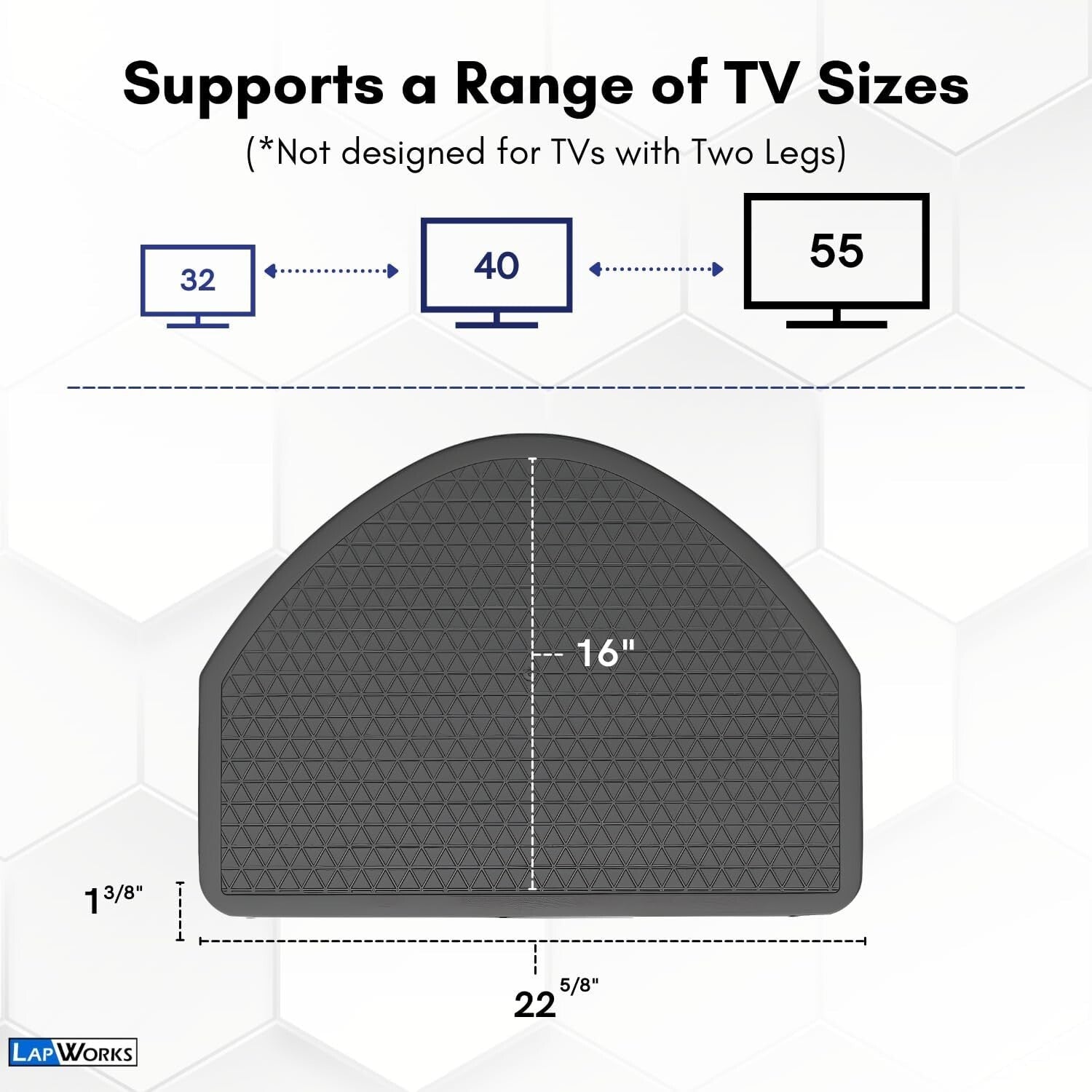 Durable 21-Inch TV Swivel Base with Steel Ball Bearings - Glare-Free Viewing