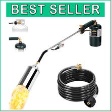 Load image into Gallery viewer, 1,200,000 BTU Propane Weed Torch Kit with 30-Inch Flame for Eco-Friendly Weeding