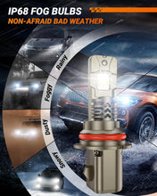 Load image into Gallery viewer, Compact 9007 LED Fog Lights - 39000LM Brightness, Dustproof &amp; Waterproof