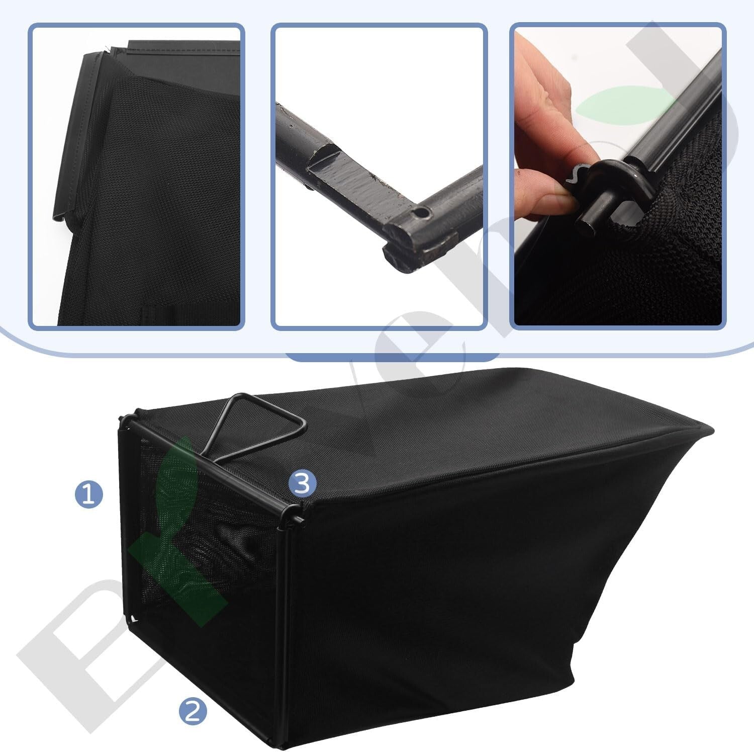 Easy-Install 2 Grass Catcher Bags & Frame Kit for Toro 22" Recycler Lawn Mowers