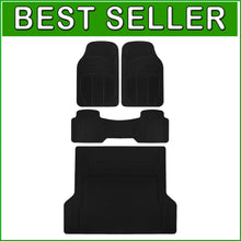 Load image into Gallery viewer, Durable Trimmable Auto Floor Mats &amp; Cargo Liner for All Vehicle Types - Black