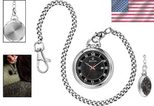 Load image into Gallery viewer, Timeless Men's Quartz Pocket Watch - 3-Hand Display &amp; Chain Detachable Style