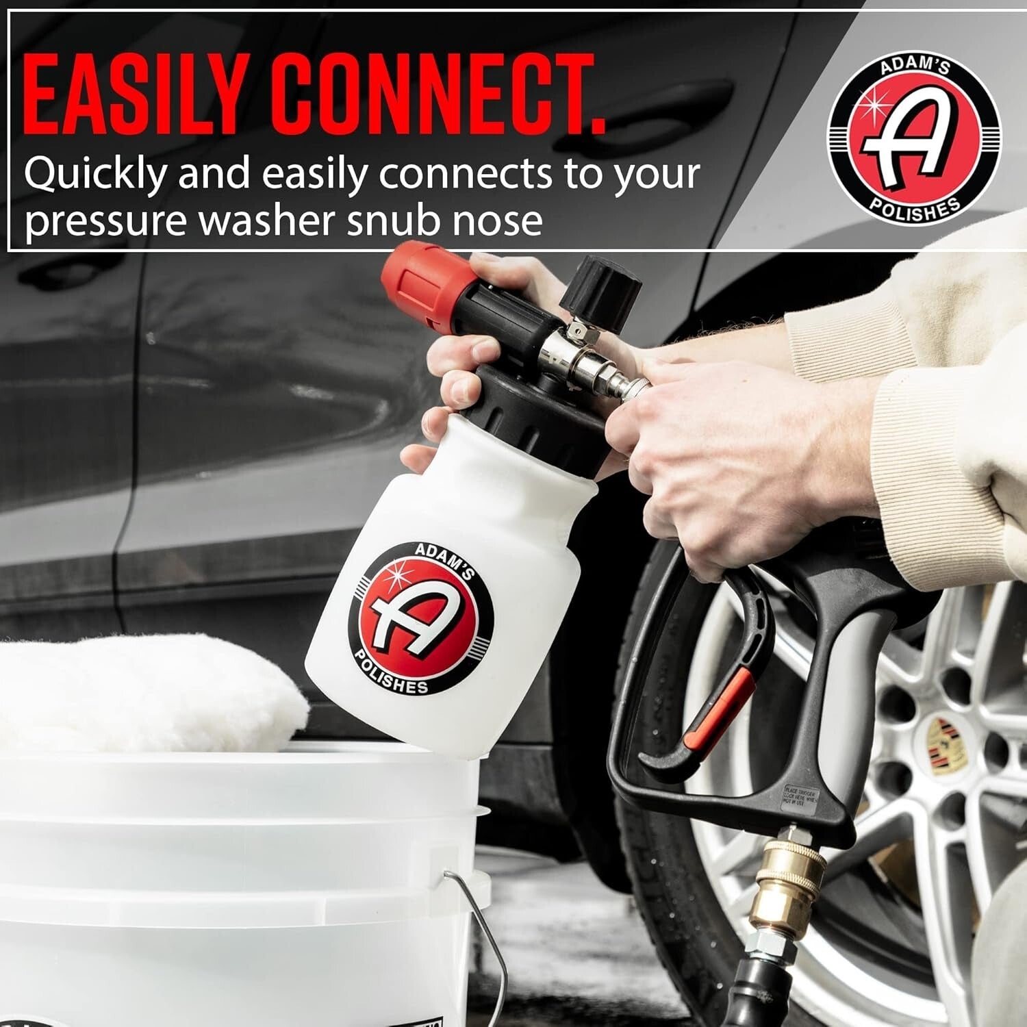 Premium Stainless Steel Snow Foam Sprayer - 4.84 lb Pressure Washer Essential