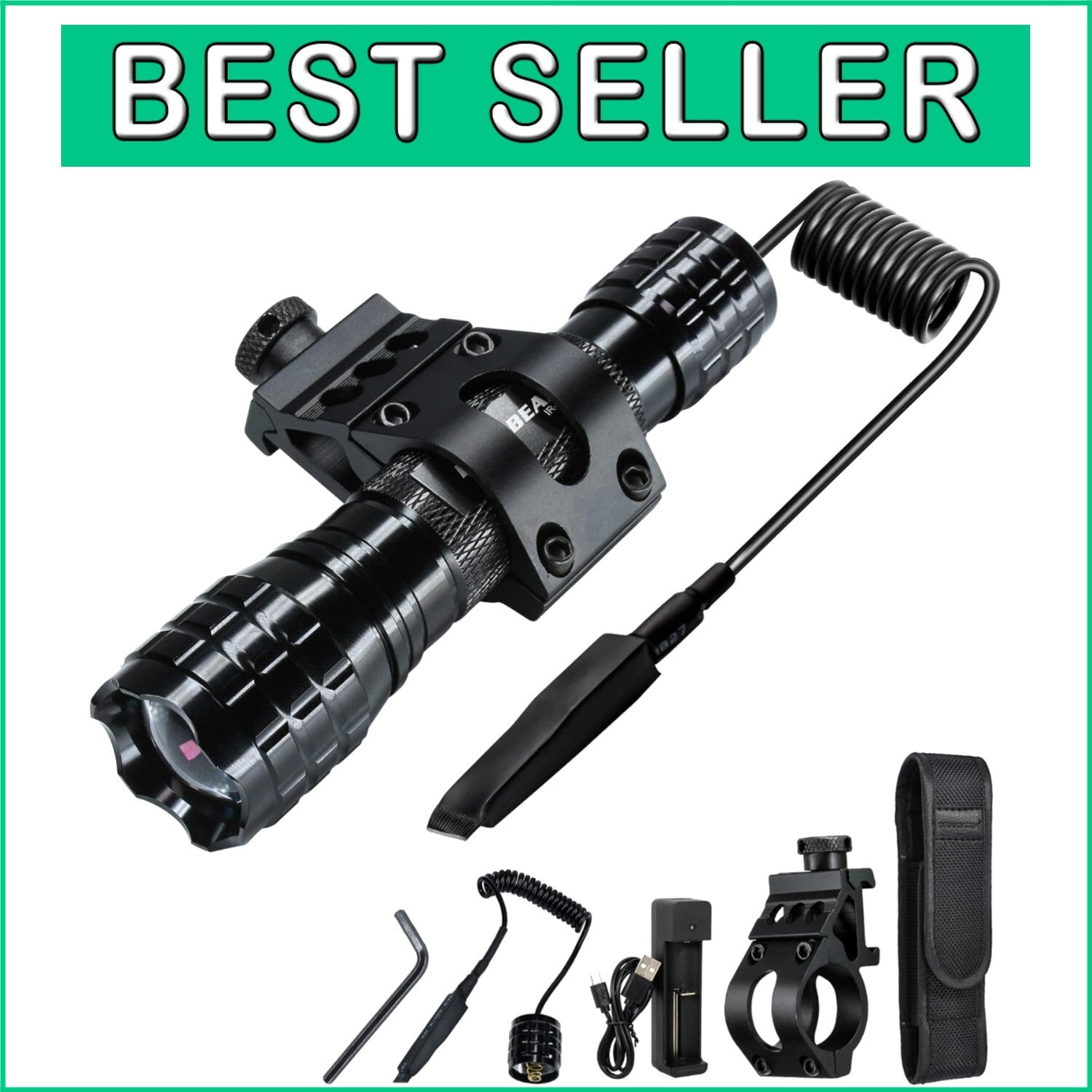 Adjustable Focus Infrared 850nm Flashlight - Perfect for Hunting and Observation