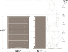 Load image into Gallery viewer, Elegant 5-Drawer Chest in Espresso - Durable &amp; Versatile Furniture for Any Room