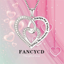 Load image into Gallery viewer, Timeless Sterling Silver Mother &amp; Son Heart Pendant - Perfect for Any Occasion