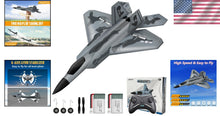 Load image into Gallery viewer, F-22 RC Airplane: Durable Foam Glider with 4-Directional Control for Fun Flying