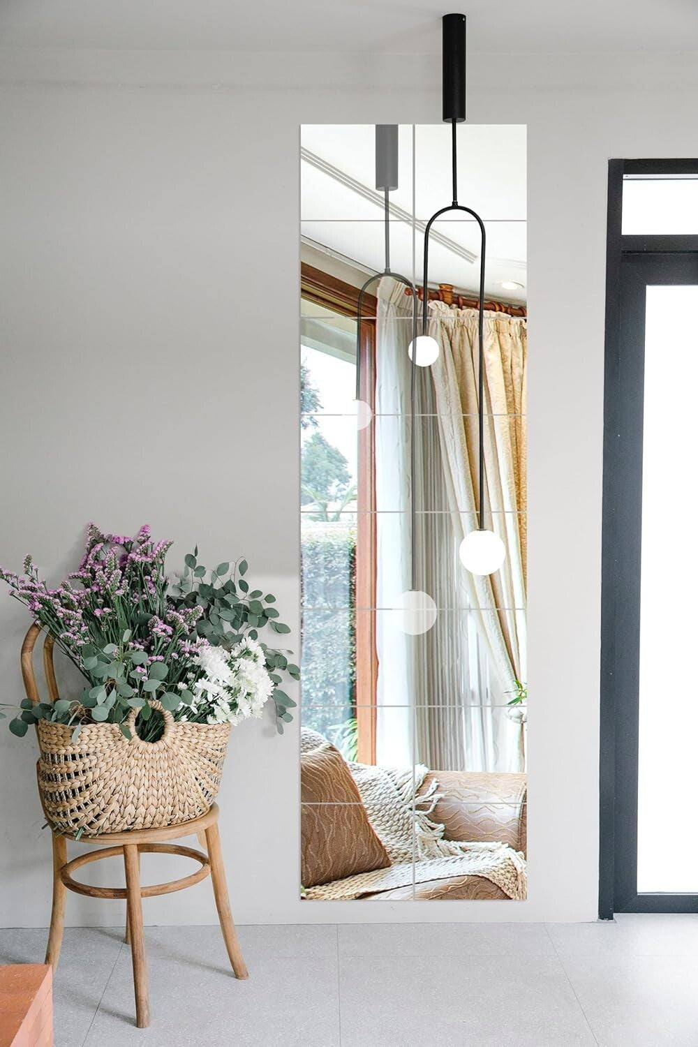 DIY Frameless Wall Mirrors Set of 16 - Perfect for Home Gym & Living Areas