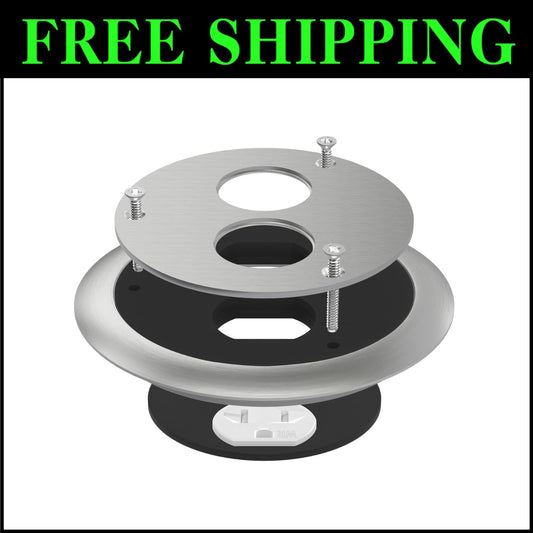 Durable 4" Round Power Box with Tamper Resistant and Weatherproof Capabilities