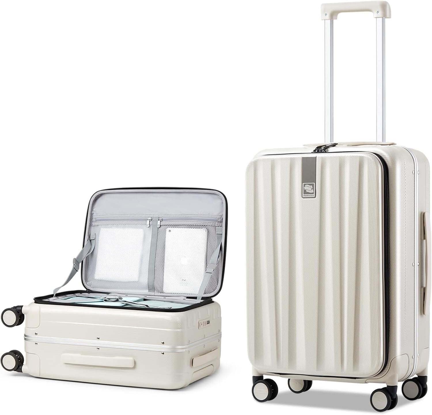 Premium PC 24-Inch Travel Luggage with Scratch-Resistant Surface & Security Lock