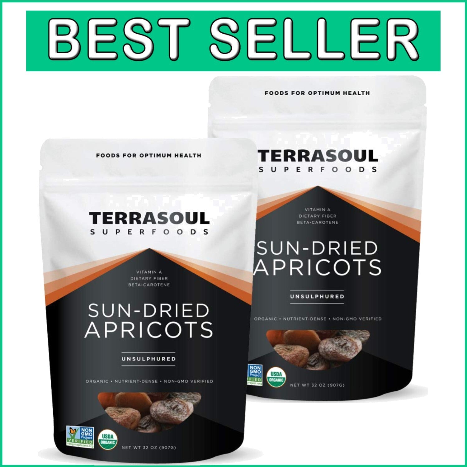 Delicious 4 Lbs Organic Apricots - Non-GMO, Sun-Dried, Gluten-Free Snack