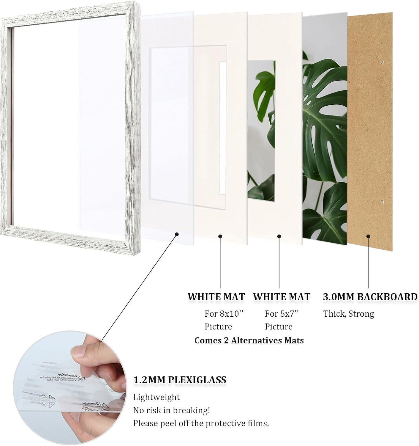 Elegant Solid Wood Frames with Easy Mounting - Perfect Gift for All Occasions