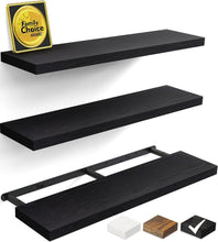 Load image into Gallery viewer, Elegant Wall-Mounted Rustic Floating Shelves - 36 in for Bedroom &amp; Living Room
